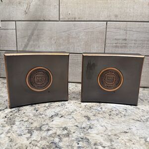 University Of Michigan Motto Seal 1817 Vintage Copper Brass Book Ends Academia